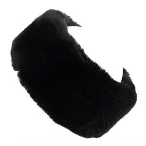 Faux Fur  Mink Headband/Scarf w Velcro Closure. Adjustable 23"-25.5" F New OS